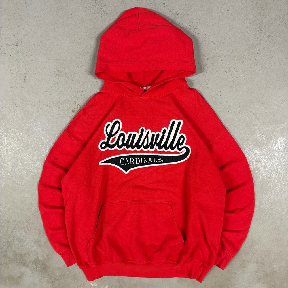 Louisville Cardinals Red Hooded Sweatshirt - Men's